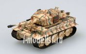 36218 Easy model 1/72 Собранная и покрашенная модель   танк  Tiger I, Тотенкопф 