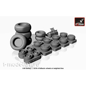 AW48025 Armory 1/48 wheel extension Kit for Суххой-32/34 wheels with weighted tires