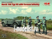 35504 ICM 1/35 Horch 108 Typ 40 with German infantry