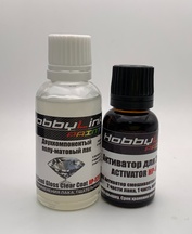 HP-0312 HobbyLink Двухкомпонентный полу-матовый лак + активатор