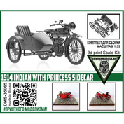 DMS-35065 ДМС 1/35 1914 Indian with Princess sidecar
