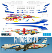 787900-13 PasDecals 1/144 Decal on Boing 787-900 EL-AL USA