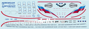 330300-02 PasDecals 1/144 Декаль с использованием белой печати на Airobus A330-300 Revell Aeroflot