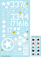 35191 BisonDecals 1/35 Decal US 6th Armored Div/15th Tank Bn #2.