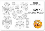 72500 KV Models 1/72 Набор окрасочных масок для Туплев-95М/У