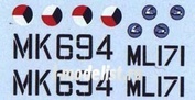 AMLC 8 005 AML 1/48 Декаль и маска для S.Spitfire MK IXC     2 decal versions : RYoC, RYoE