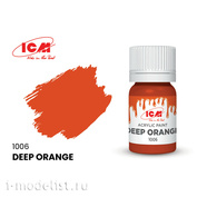 C1006 ICM Краска для творчества, 12 мл, цвет Насыщенный оранжевый (Deep Orange)