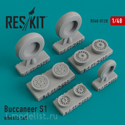 RS48-0128 RESKIT 1/48 Buccaneer S1 смоляные колеса