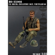B6-35008 Bravo-6 1/35 U.S. Mech. Infantry Sgt, Vietnam'68 / Сержант мотопехоты США, Вьетнам 68-го года