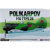 12314 Academy 1/48 Aircraft Polikarpov I-16 Type 24