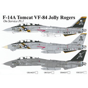 UR72257 UpRise 1/72 Декаль для F-14A Tomcat VF-84 Jolly Rogers On Service Pt.1