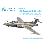 QD48450 Quinta Studio 1/48 3D Декаль интерьера кабины Buccaneer S.2B early (Airfix)