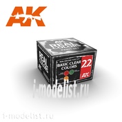RCS022 AK Interactive acrylic paint Set Real Colors BASIC CLEAR COLORS