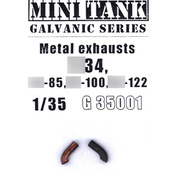 35001 MINITANK 1/35 Выхлопные патрубки для Танка 34/CY-85/CY-100/CY-122