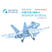 QDS-48284 Quinta Studio 1/48 3D Декаль интерьера кабины F/A-18A++ (Hasegawa) (Малая версия)