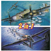 5122 Dragon 1/72 Fighters P-61A Black Window/ P-61B Lady of the Dark (2 in 1)