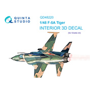 QD48220 Quinta Studio 1/48 3D Декаль интерьера кабины F-5A (Kinetic)