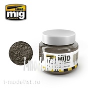 AMIG2104 Ammo Mig DARK MUD GROUND (acrylic product for creating realistic bases) 250 ml.