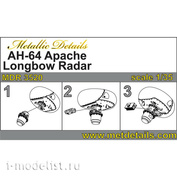 MDR3520 Metallic Details 1/35 Add-on kit for AH-64 Apache. Longbow Radar