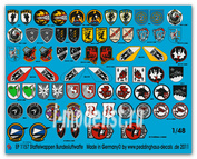 ep 1157 Peddinghaus-decals 1/48 Decal unit badges Bundesluftwaffe