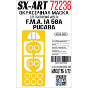 72236 SX-Art 1/72 Окрасочная маска F.M.A. IA 58A Pucara (Special Hobby)