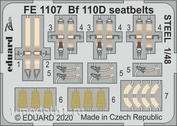 FE1107 Eduard 1/48 photo Etching for Bf 110D steel belts