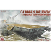 UA72086 Modelcollect 1/72 Немецкая Railway Schwerer Plattformwagen Type SSys