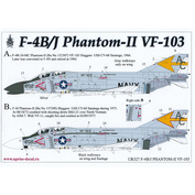 UR327 UpRise 1/32 Декали для F-4B/J Phantom-II VF-103, без тех. надписей