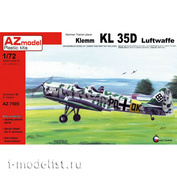 AZ7505 AZ Model 1/72 Самолет German Trainer plane Klemm KL 35D