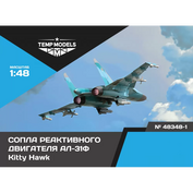 48348-1 TEMP MODELS 1/48 Сопла реактивного двигателя АЛ-31Ф на С-34