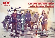 35528 ICM 1/35 Пожарная машина L1500S LLG с германскими пожарными