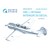 QDS-48019 Quinta Studio 1/48 3D Декаль интерьера кабины Yakovlev-52 (ARK) (Small version)
