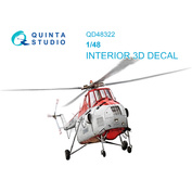 QD48322 Quinta Studio 1/48 3D Decal of Mi-4 cabin interior (Trumpeter)