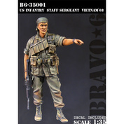 B6-35001 Bravo-6 1/35 U.S. Infantry Staff Sergeant, Vietnam '68 / Старший сержант пехоты США, Вьетнам 68-го года