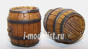 EL019 Plusmodel 1/35 Wooden barrel (деревянные бочки, 3 штуки)