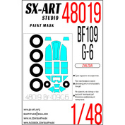 48019 SX-Art 1/48 Paint mask Bf-109 G-6 (Zvezda)