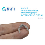 QD72217 Quinta Studio 1/72 Авиационные приборы 1930-1940 гоtoв (для allх моделей)