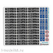 035392 Microdisign 1/35 Car license plates of the Armed Forces of the Russian Federation and the Ministry of Internal Affairs of Russia color