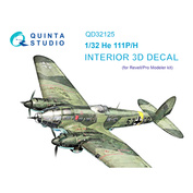 QD32125 Quinta Studio 1/32 3D Декаль интерьера кабины He 111 P/H (Revell/ProModeler)