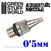 1534 Green Stuff World Сопло для аэрографа 0,5 мм / Airbrush Nozzle 0.5mm