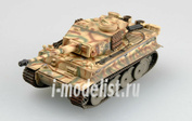 36209 Easy model 1/72 Собранная и покрашенная модель   танк  Tiger I (ранний), Курск, 1943г. 