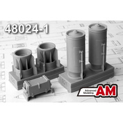 АМС48024-1 Advanced Modelling 1/48 РБК-500-255 ПТАБ-10-5 разовая бомбовая кассета с ящиком для пороховых заряtoв (в комплекте две кассеты и ящик)