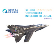 QD+48058 Quinta Studio 1/72 3D Декаль интерьера для Tornado F.3 (Revell) (с 3D-печатными деталями)