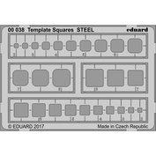 00038 Eduard Steel Template for Squares