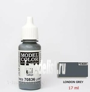 70836 Vallejo acrylic Paint `Model Color` Grey London/London Grey