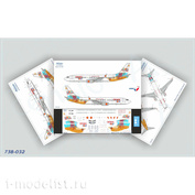 738-032 Ascensio 1/144 Decal for 737-800, AnexTour (Azur)