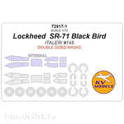 72917-1 KV Models 1/72 Lockheed SR-71 Black Bird (ITALERI #145) - (Двусторонние маски) + маски на диски и колеса