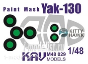 M48 029 KAV models 1/48 Painting mask on Yak-130 (Kitty Hawk)