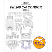 48052 KV Models 1/48 Набор окрасочных масок для модели самолёта FW-200C-4