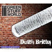 1336 Green Stuff World Инструмент для создания текстуры немецких кирпичей / Rolling Pin DUTCH Bricks